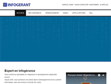 Tablet Screenshot of infogerant.com